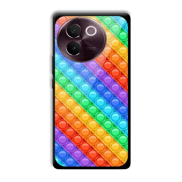 Colorful Circles Phone Customized Printed Back Cover for Vivo V30e
