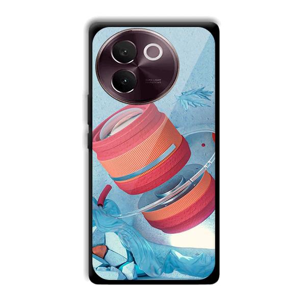 Blue Design Phone Customized Printed Back Cover for Vivo V30e