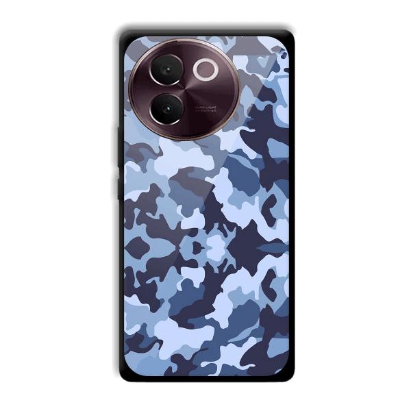 Blue Patterns Phone Customized Printed Back Cover for Vivo V30e