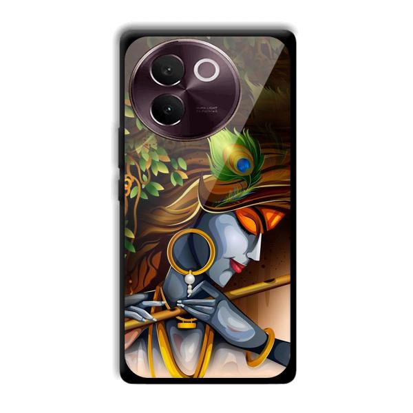 Krishna & Flute Phone Customized Printed Back Cover for Vivo V30e