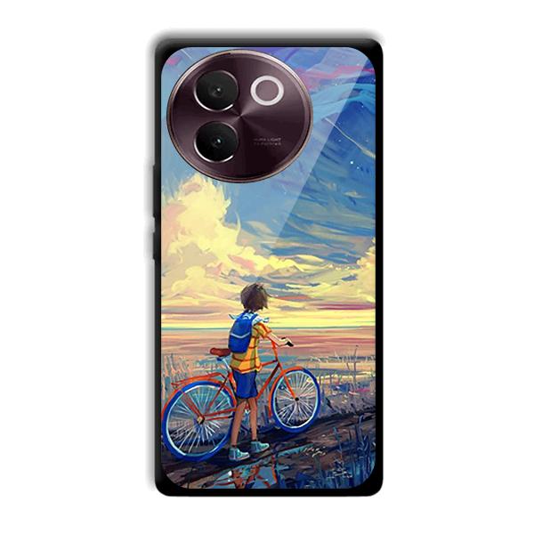 Boy & Sunset Phone Customized Printed Back Cover for Vivo V30e