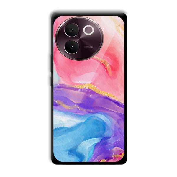 Water Colors Phone Customized Printed Back Cover for Vivo V30e