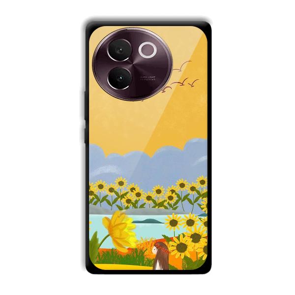 Girl in the Scenery Phone Customized Printed Back Cover for Vivo V30e
