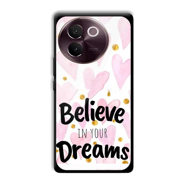 Believe Phone Customized Printed Back Cover for Vivo V30e