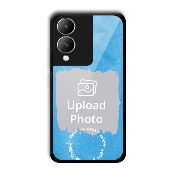 Blue Design Customized Printed Back Cover for Vivo Y17s