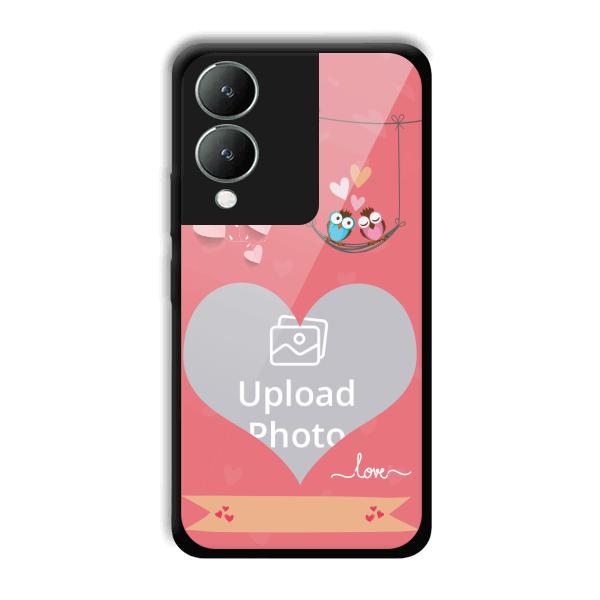 Love Birds Design Customized Printed Back Cover for Vivo Y17s
