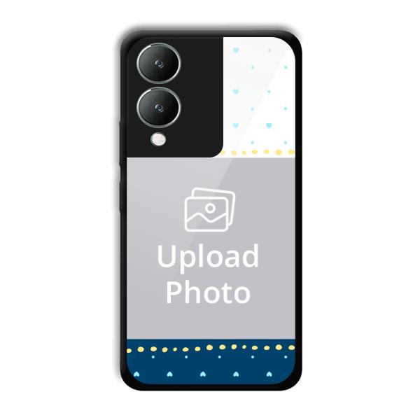 Cute Hearts Customized Printed Back Cover for Vivo Y17s