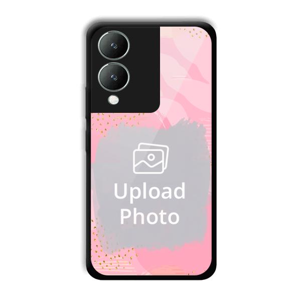 Sparkly Pink Customized Printed Back Cover for Vivo Y17s