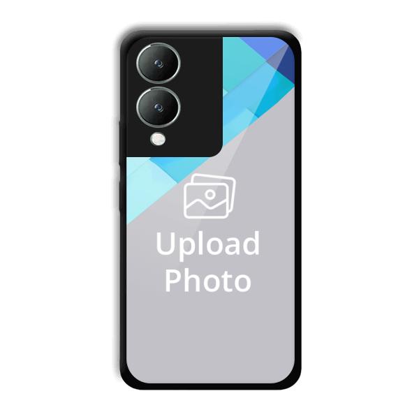 Bluish Patterns Customized Printed Back Cover for Vivo Y17s