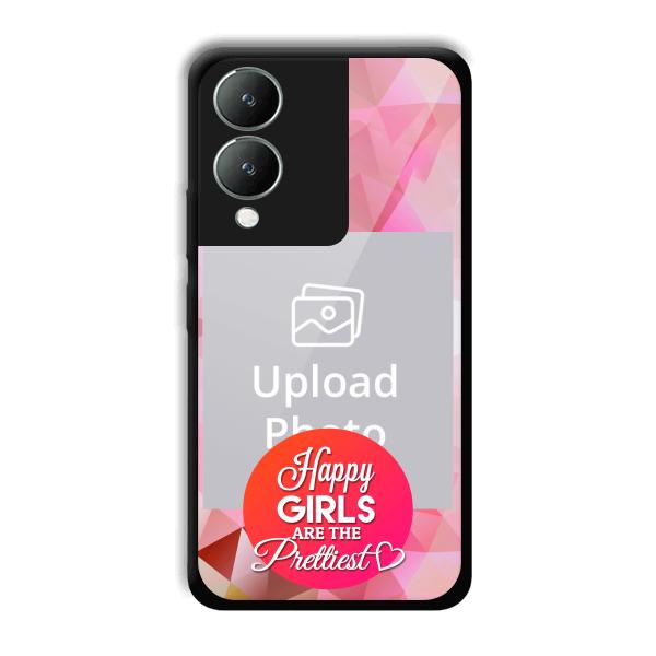 Happy Girls Customized Printed Back Cover for Vivo Y17s