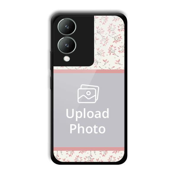 Leafy Design Customized Printed Back Cover for Vivo Y17s