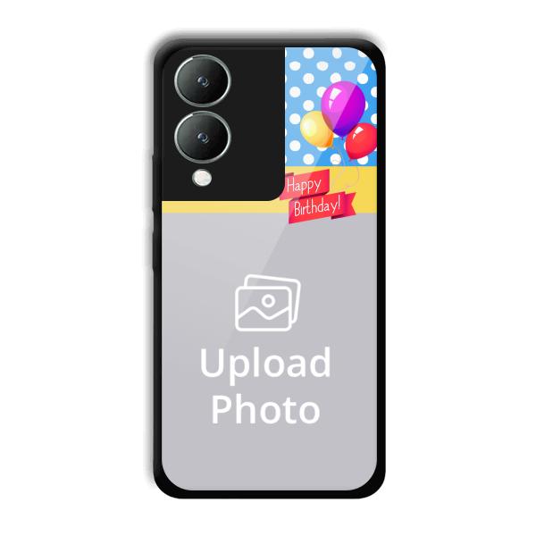 Happy Birthday Customized Printed Back Cover for Vivo Y17s