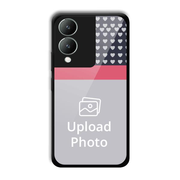 Hearts Customized Printed Back Cover for Vivo Y17s