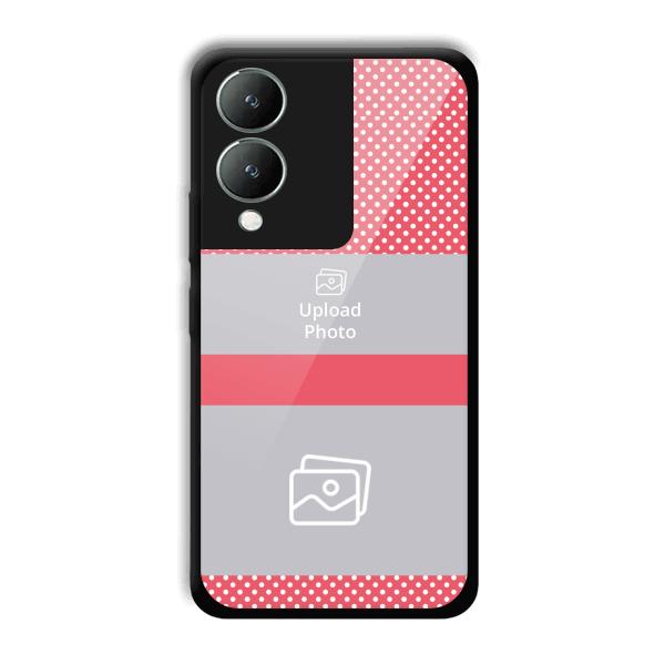 Pink Polka Customized Printed Back Cover for Vivo Y17s
