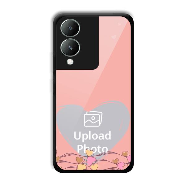 Small Hearts Customized Printed Back Cover for Vivo Y17s