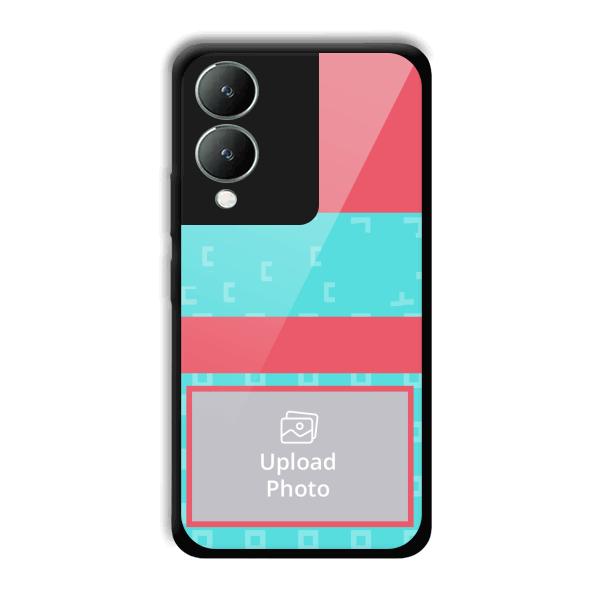 Bluish Pattern Customized Printed Back Cover for Vivo Y17s
