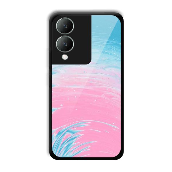 Pink Water Phone Customized Printed Back Cover for Vivo Y17s