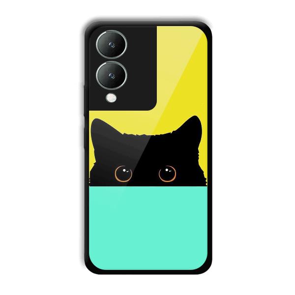Black Cat Phone Customized Printed Back Cover for Vivo Y17s