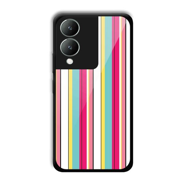 Lines Pattern Phone Customized Printed Back Cover for Vivo Y17s