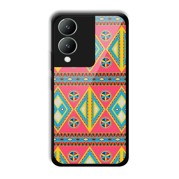 Colorful Rhombus Phone Customized Printed Back Cover for Vivo Y17s
