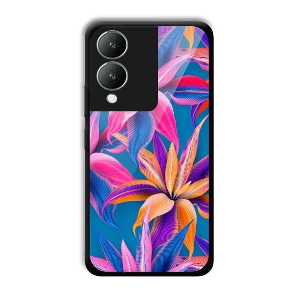Aqautic Flowers Phone Customized Printed Back Cover for Vivo Y17s