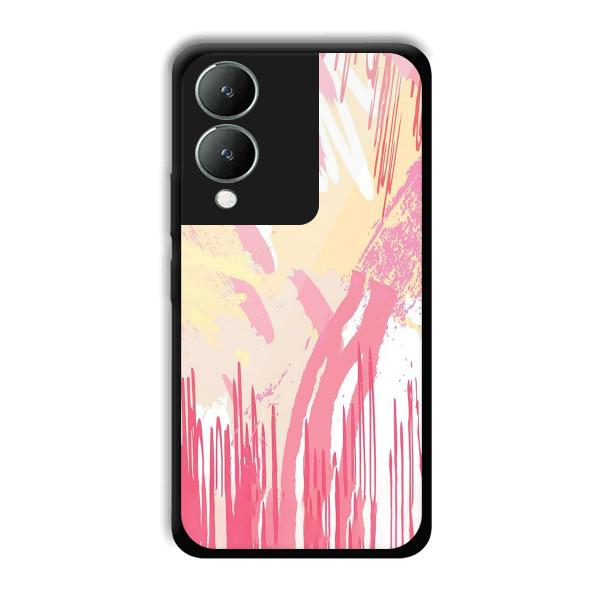Pink Pattern Designs Phone Customized Printed Back Cover for Vivo Y17s