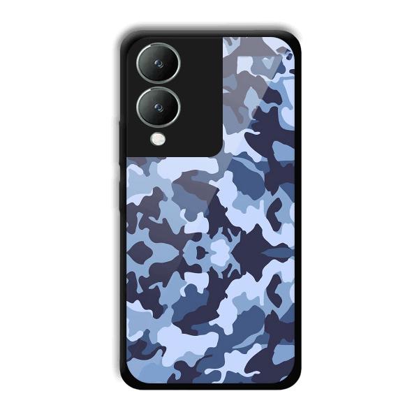 Blue Patterns Phone Customized Printed Back Cover for Vivo Y17s