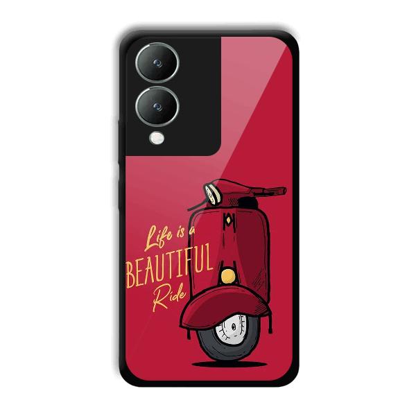Life is Beautiful Phone Customized Printed Back Cover for Vivo Y17s
