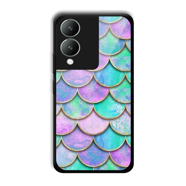 Mermaid Design Phone Customized Printed Back Cover for Vivo Y17s