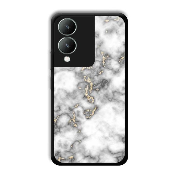 Grey White Design Phone Customized Printed Back Cover for Vivo Y17s