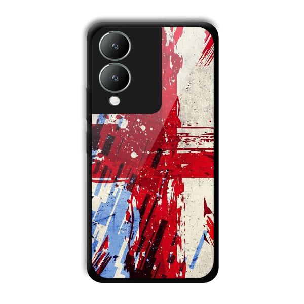 Red Cross Design Phone Customized Printed Back Cover for Vivo Y17s