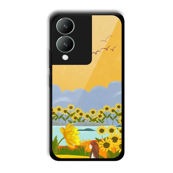 Girl in the Scenery Phone Customized Printed Back Cover for Vivo Y17s