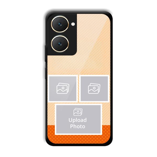Orange Background Customized Printed Back Cover for Vivo Y18e