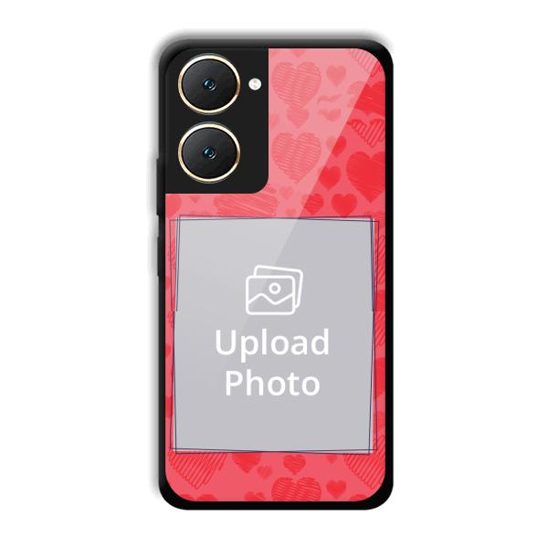 Red Hearts Customized Printed Back Cover for Vivo Y18e