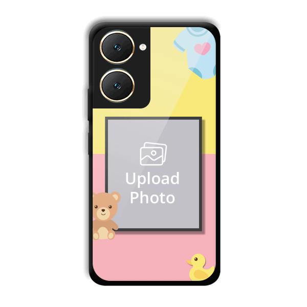 Teddy Bear Baby Design Customized Printed Back Cover for Vivo Y18e