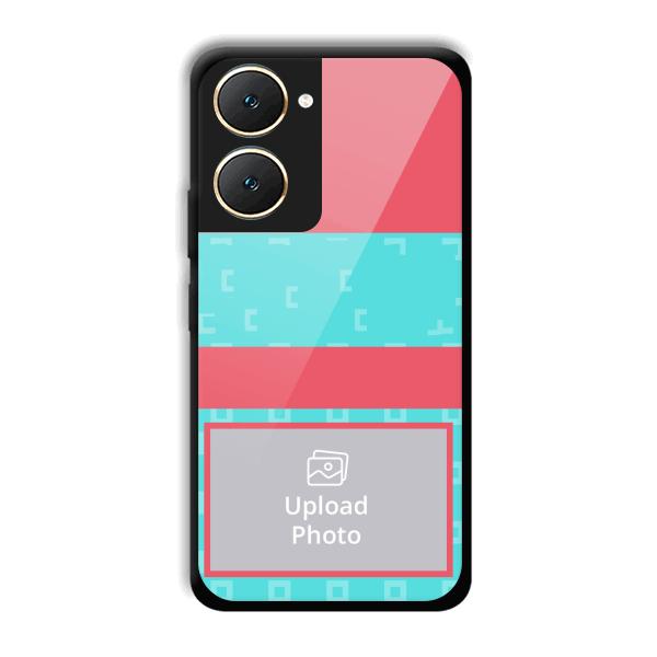 Bluish Pattern Customized Printed Back Cover for Vivo Y18e