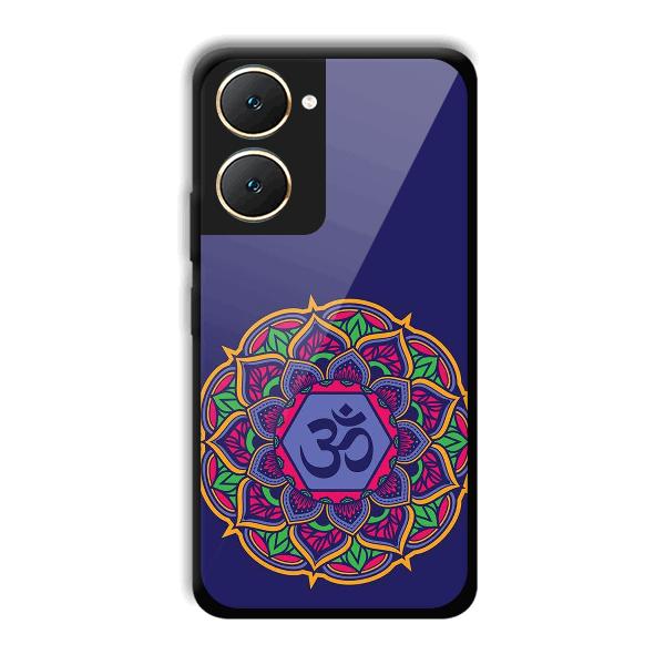Blue Om Design Phone Customized Printed Back Cover for Vivo Y18e
