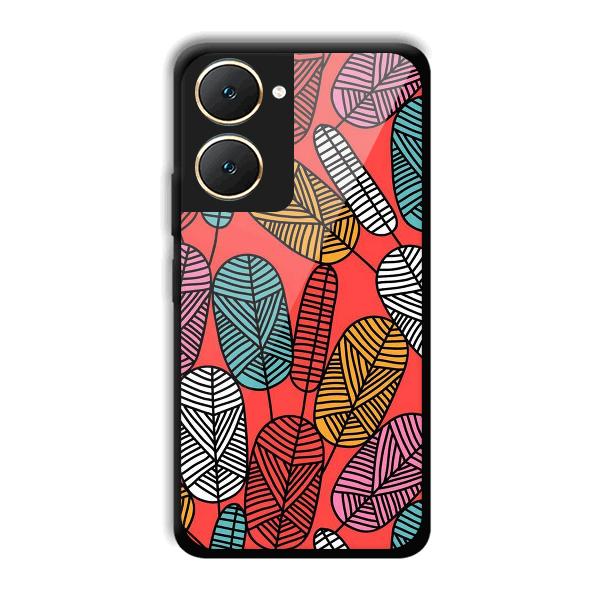 Lines and Leaves Phone Customized Printed Back Cover for Vivo Y18e