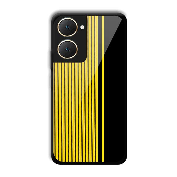 Yellow Black Design Phone Customized Printed Back Cover for Vivo Y18e