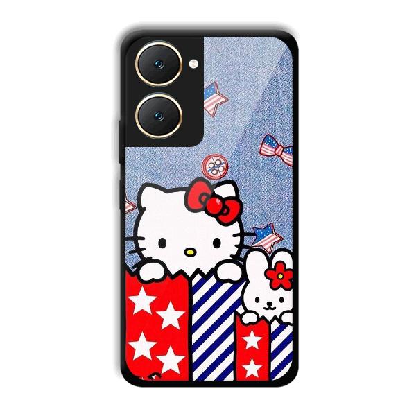 Cute Kitty Phone Customized Printed Back Cover for Vivo Y18e