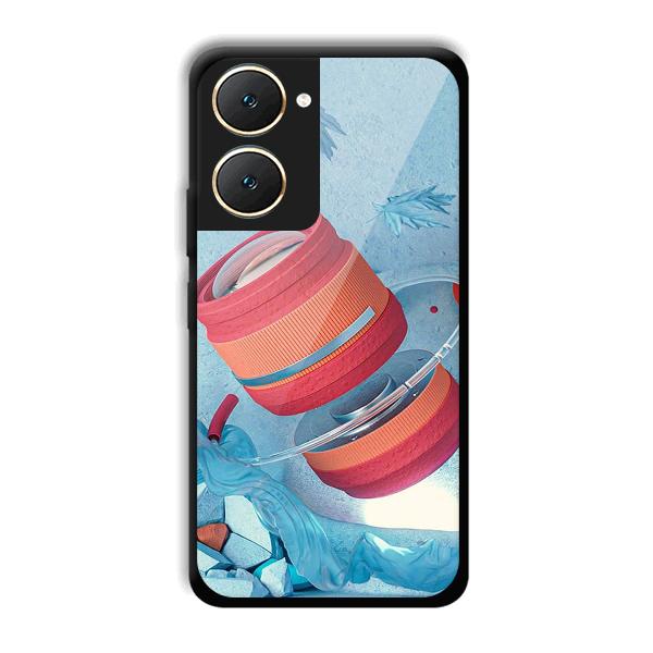 Blue Design Phone Customized Printed Back Cover for Vivo Y18e