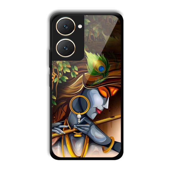 Krishna & Flute Phone Customized Printed Back Cover for Vivo Y18e