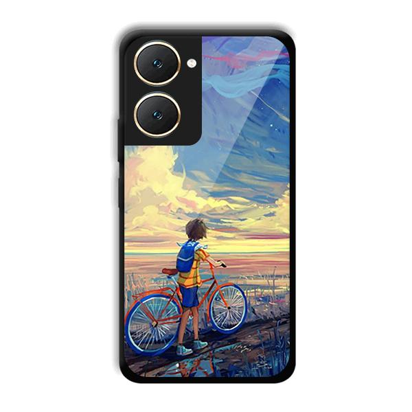 Boy & Sunset Phone Customized Printed Back Cover for Vivo Y18e