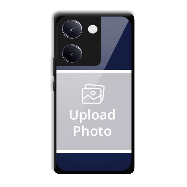 Blue White Customized Printed Back Cover for Vivo Y200 Pro 5G