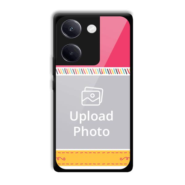 Pink Yellow Customized Printed Back Cover for Vivo Y200 Pro 5G