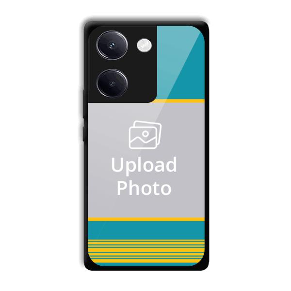 Yellow Blue Design Customized Printed Back Cover for Vivo Y200 Pro 5G