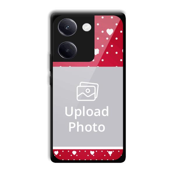 White Hearts Customized Printed Back Cover for Vivo Y200 Pro 5G