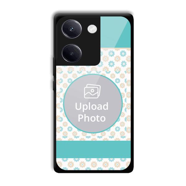 Blue Flowers Customized Printed Back Cover for Vivo Y200 Pro 5G