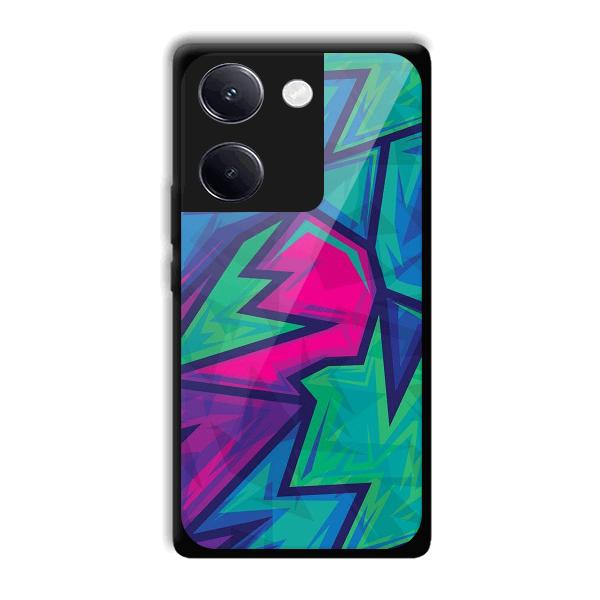 Dark Pink Design Phone Customized Printed Back Cover for Vivo Y200 Pro 5G