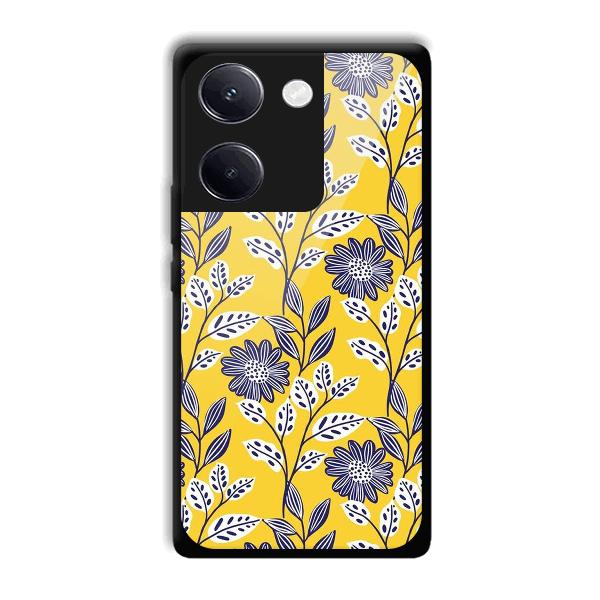 Yellow Fabric Design Phone Customized Printed Back Cover for Vivo Y200 Pro 5G